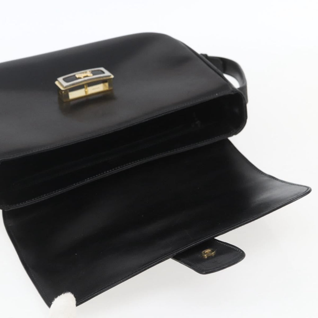 Celine Horse Carriage Shoulder Bag Leather Black Leather Shoulder Bag Bag