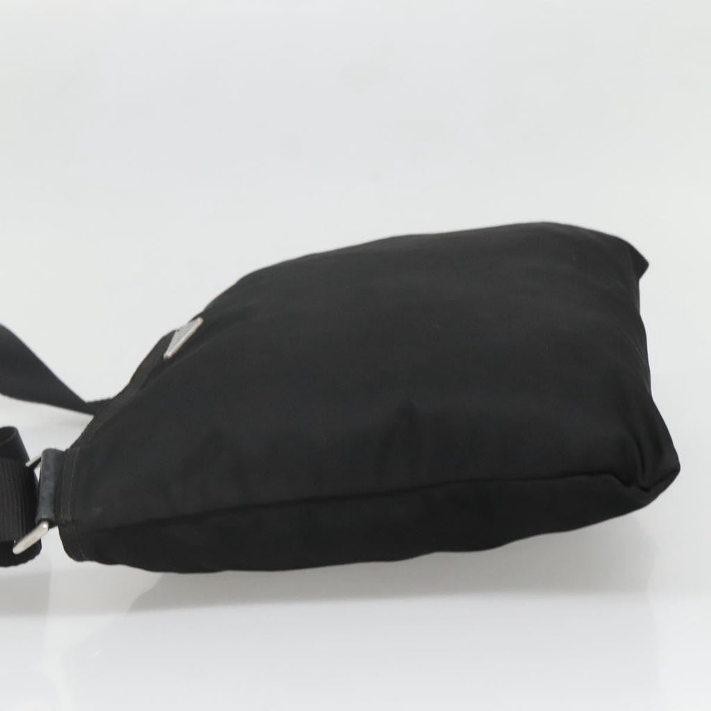Prada Flat Messenger Bag Tessuto Black Nylon Shoulder Bag Bag