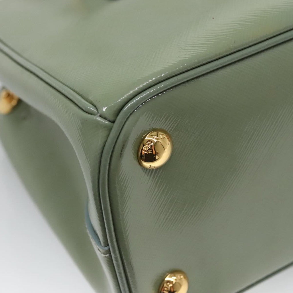 Prada Double Zip Lux Tote Saffiano Leather Gold Leather Handbag