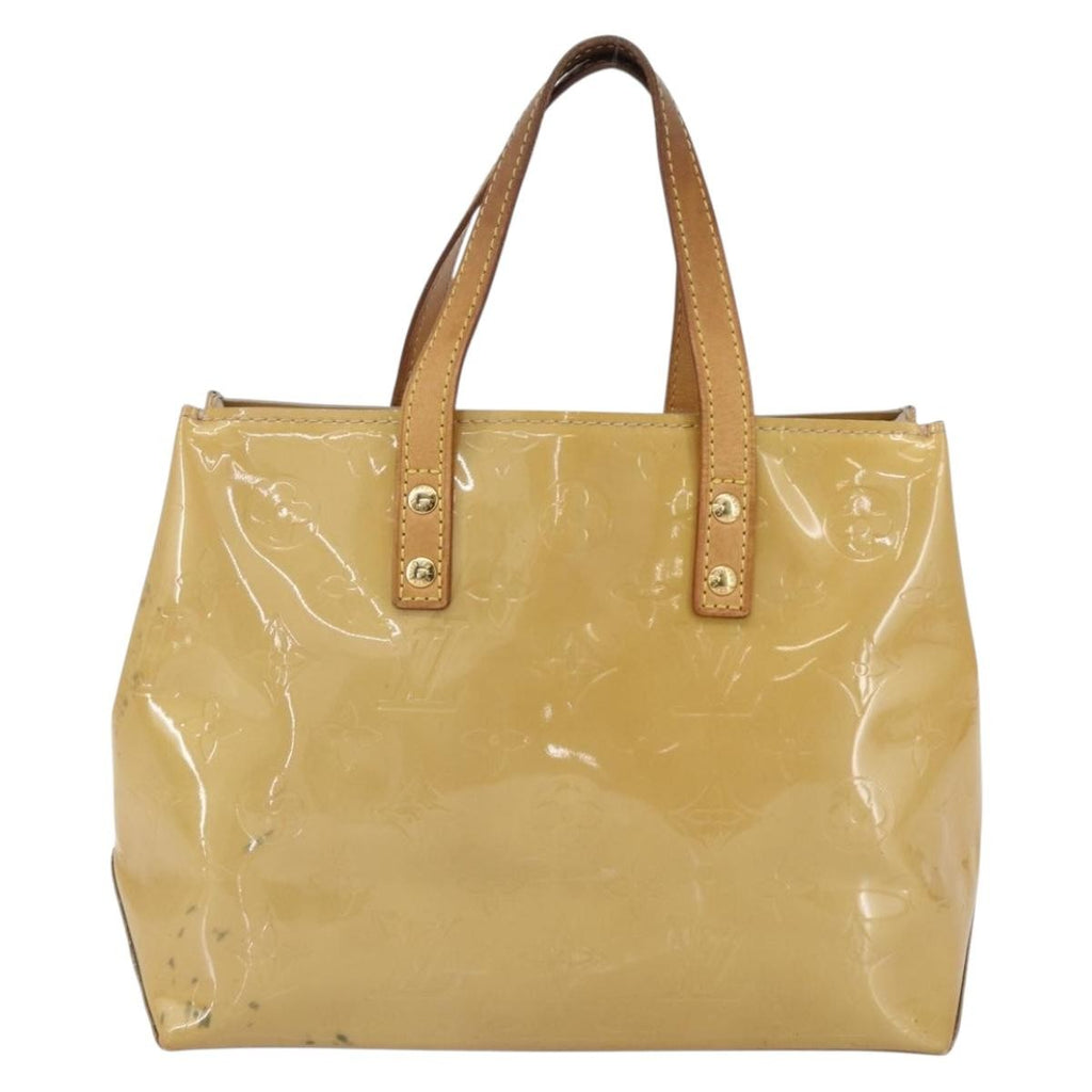 Louis Vuitton Reade Handbag Monogram Vernis Beige Patent_Leather Handbag