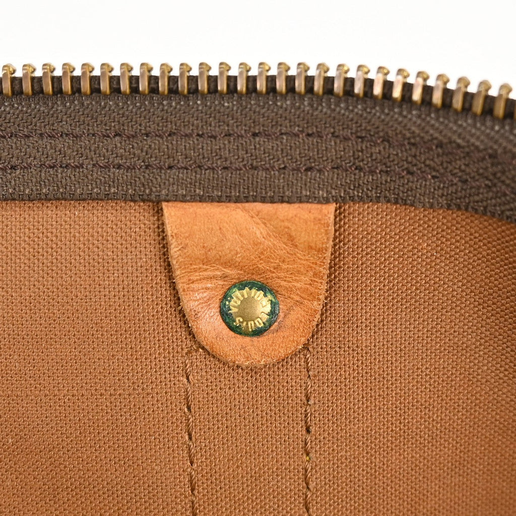 Louis Vuitton Keepall Bag Monogram Canvas Brown Canvas Travel Bag