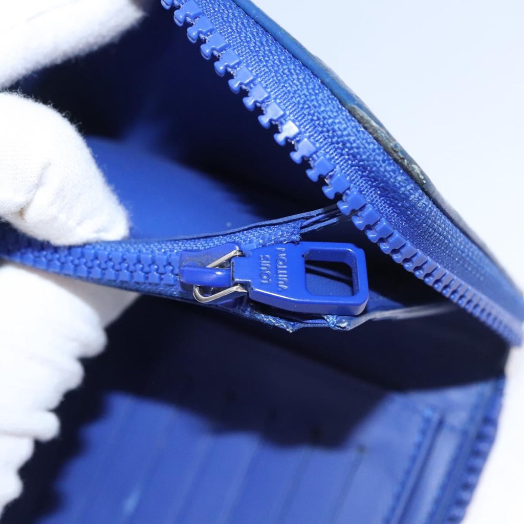 Louis Vuitton Portefeuille Zippy Monogramme Empreinte Monogramme Empreinte Blue Leather Wallets Accessory