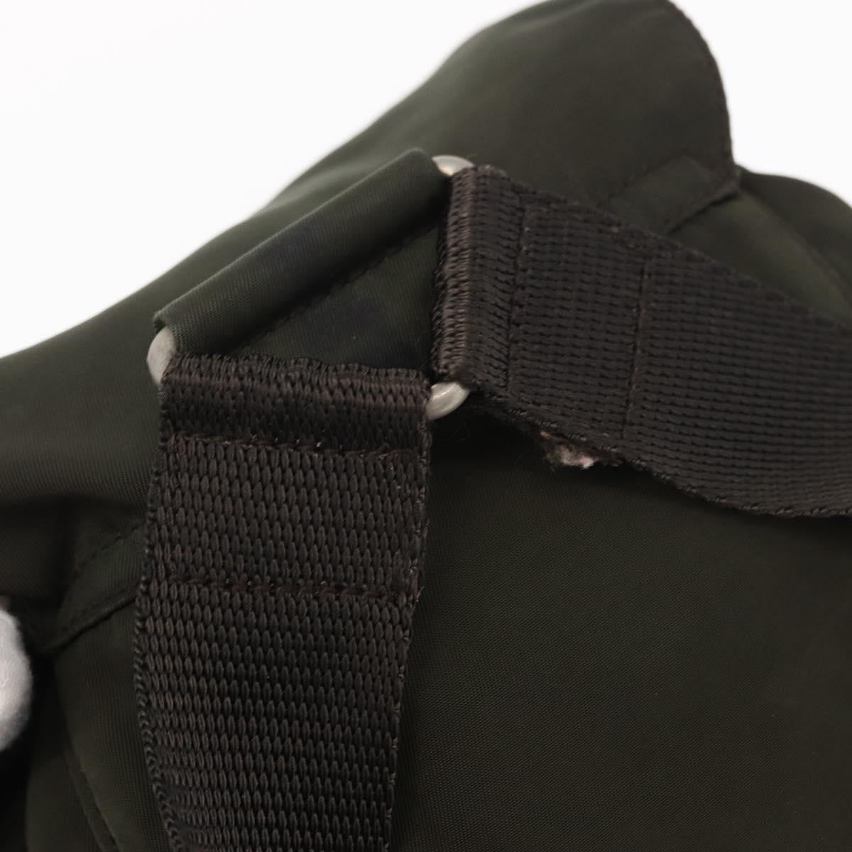 Prada Front Pocket Backpack Tessuto Khaki Nylon Backpack Bag