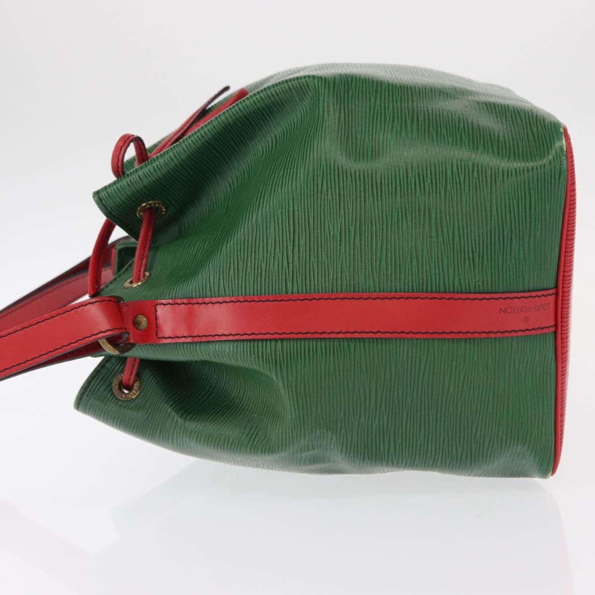Louis Vuitton Bicolor Petit Noe Handbag Epi Leather Green Leather Shoulder Bag