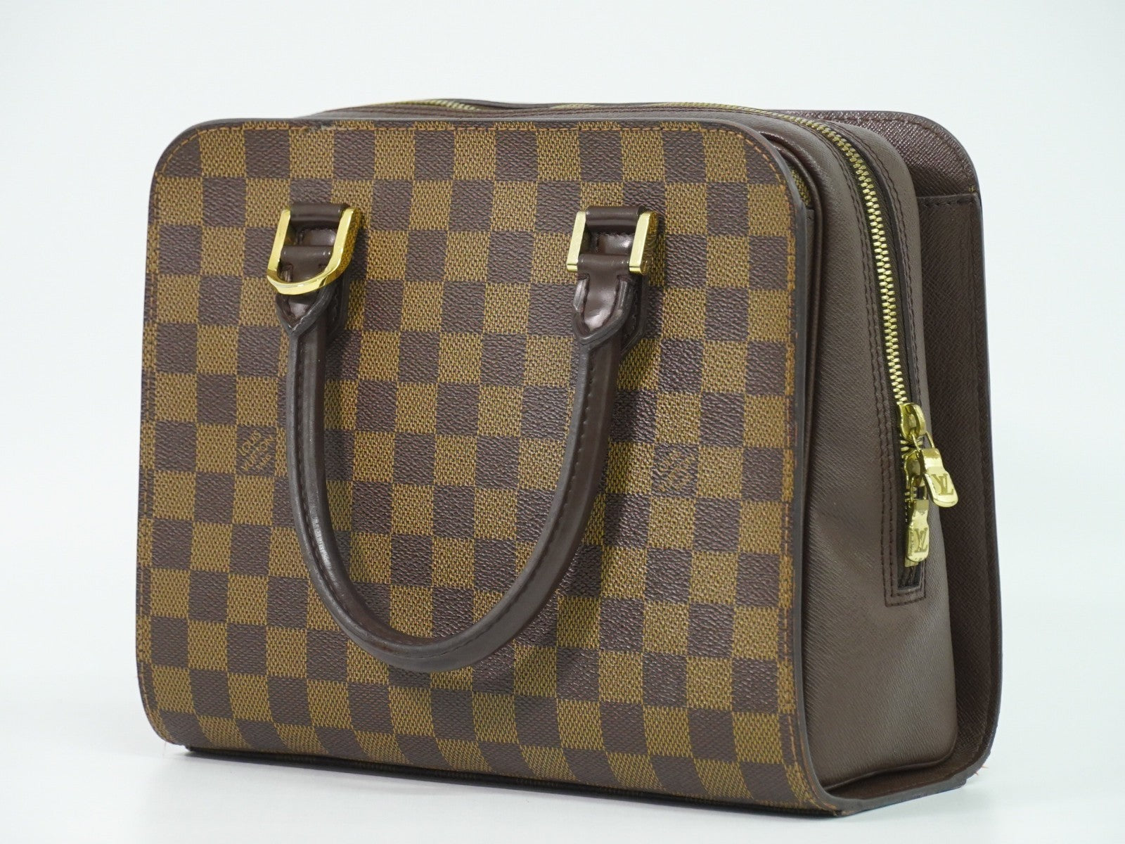 Louis Vuitton Triana Bag Damier Brown Canvas Handbag