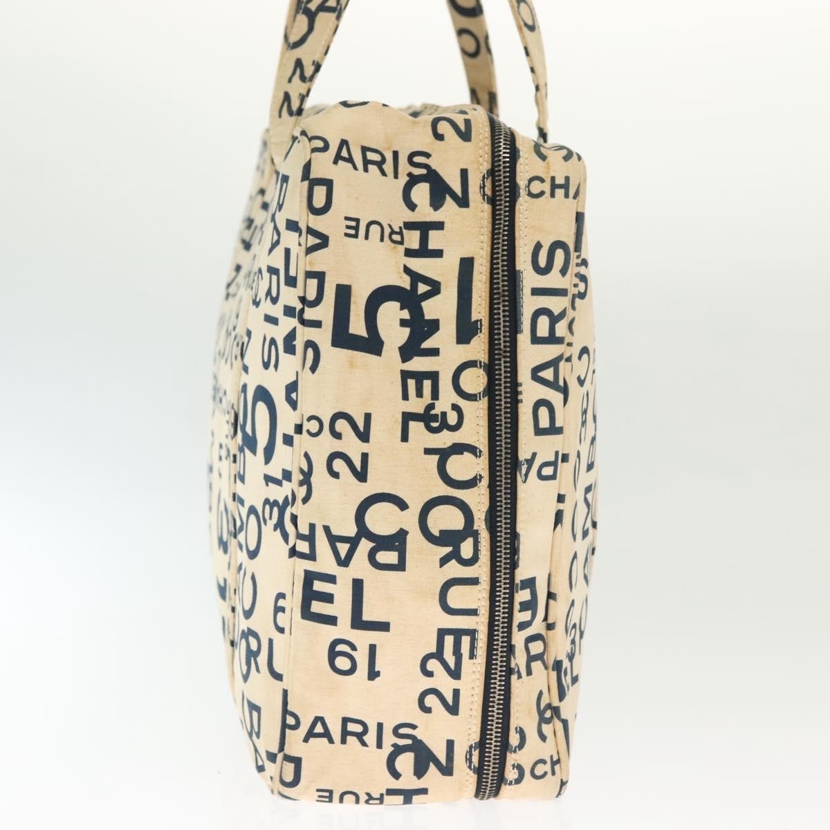 Chanel Cambon Canvas White Canvas Bag