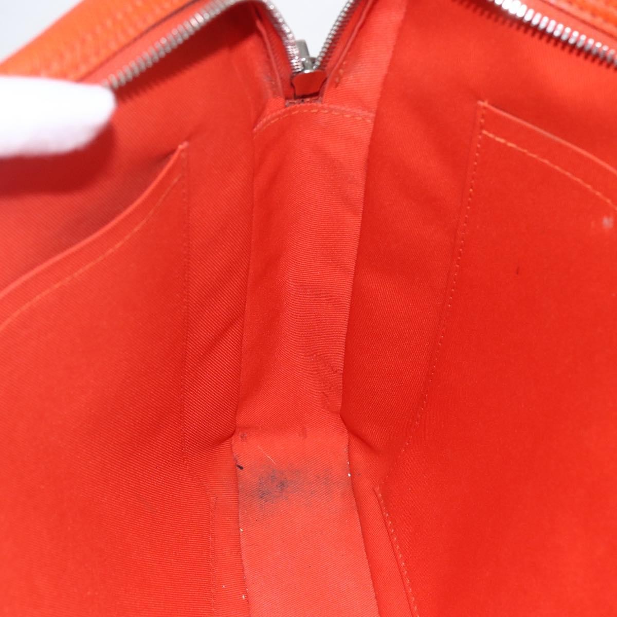 Louis Vuitton Porte-Documents Voyage Briefcase Taiga Leather Orange Leather Briefcase Bag
