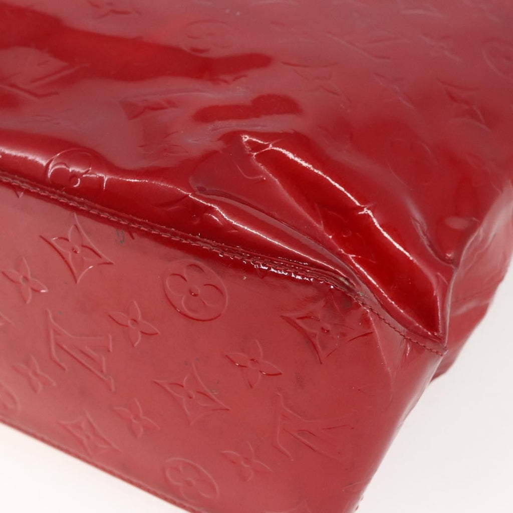 Louis Vuitton Reade Handbag Monogram Vernis Red Patent_Leather Handbag