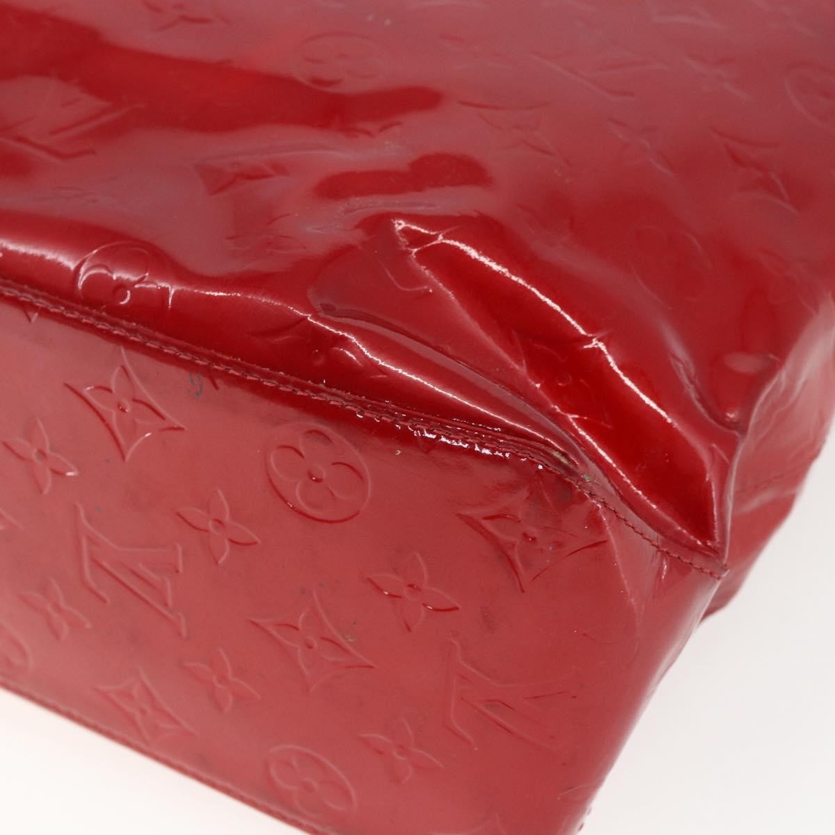 Louis Vuitton Reade Handbag Monogram Vernis Red Patent_Leather Handbag