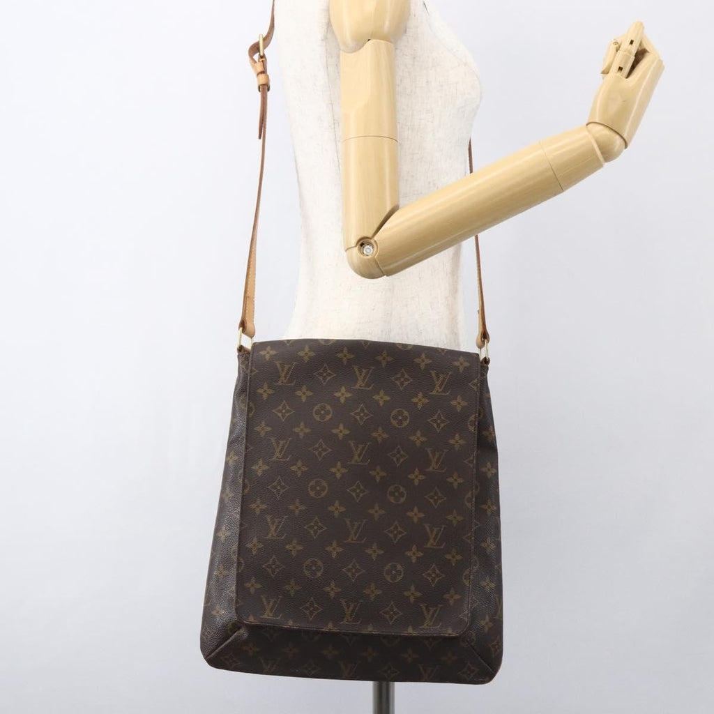 Louis Vuitton Musette Salsa Handbag Monogram Canvas Brown Canvas Shoulder Bag