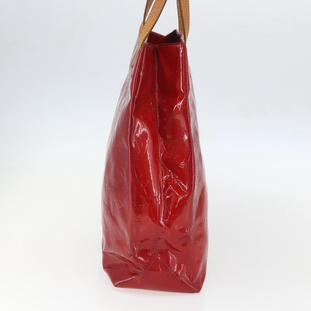 Louis Vuitton Reade Handbag Monogram Vernis Red Patent_Leather Handbag