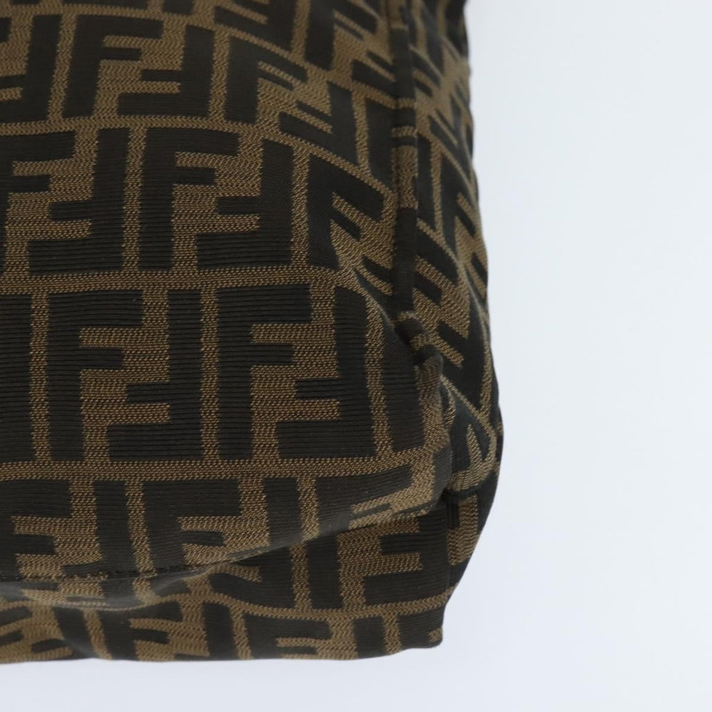 Fendi Open Shopping Tote Zucca Canvas Brown Canvas Tote Bag Bag