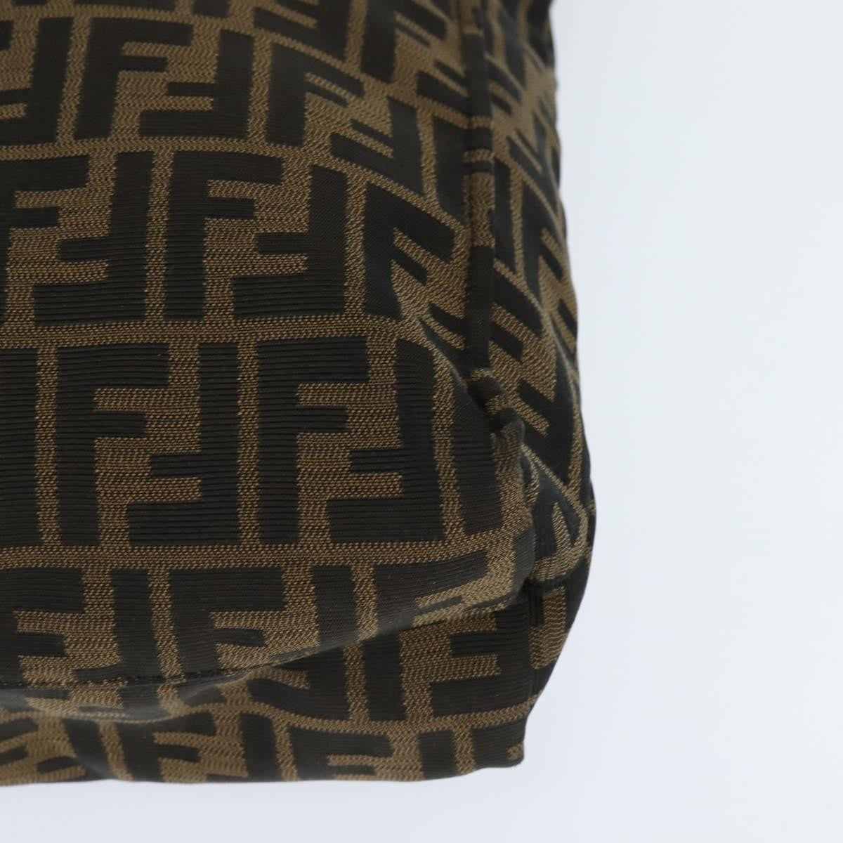 Fendi Open Shopping Tote Zucca Canvas Brown Canvas Tote Bag Bag