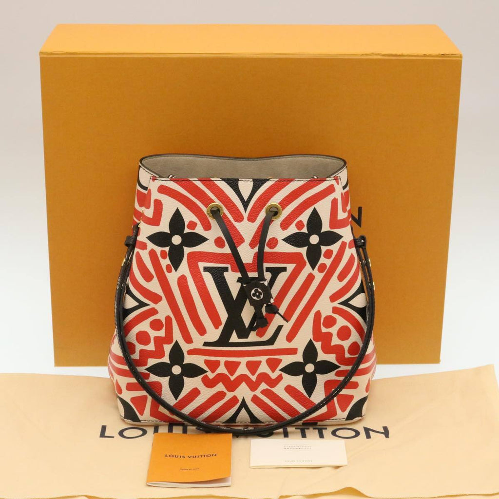 Louis Vuitton Neonoe Handbag Limited Edition Crafty Monogram Giant Red Canvas Bag
