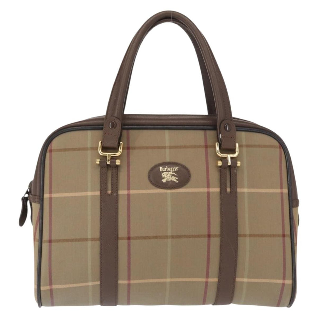 Burberry Nova Handbag Canvas Beige Canvas Handbag
