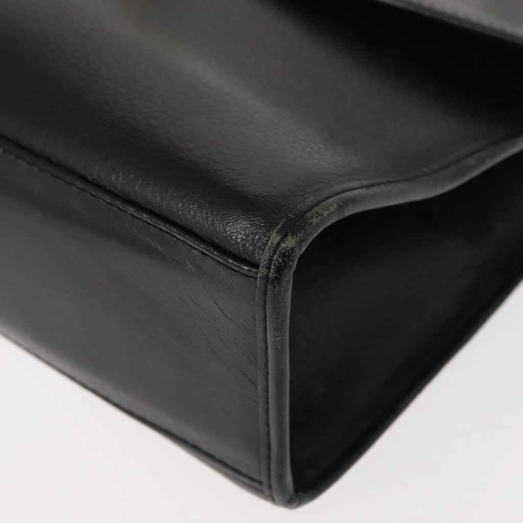 Burberry Vintage Handbag Leather Black Leather Handbag