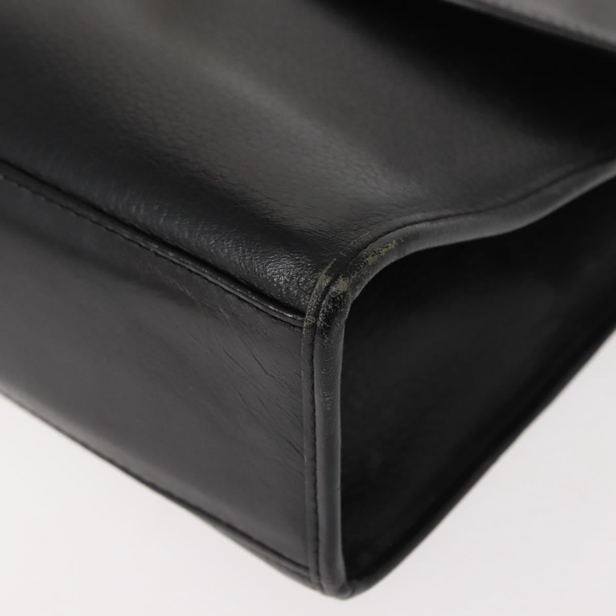 Burberry Vintage Handbag Leather Black Leather Handbag