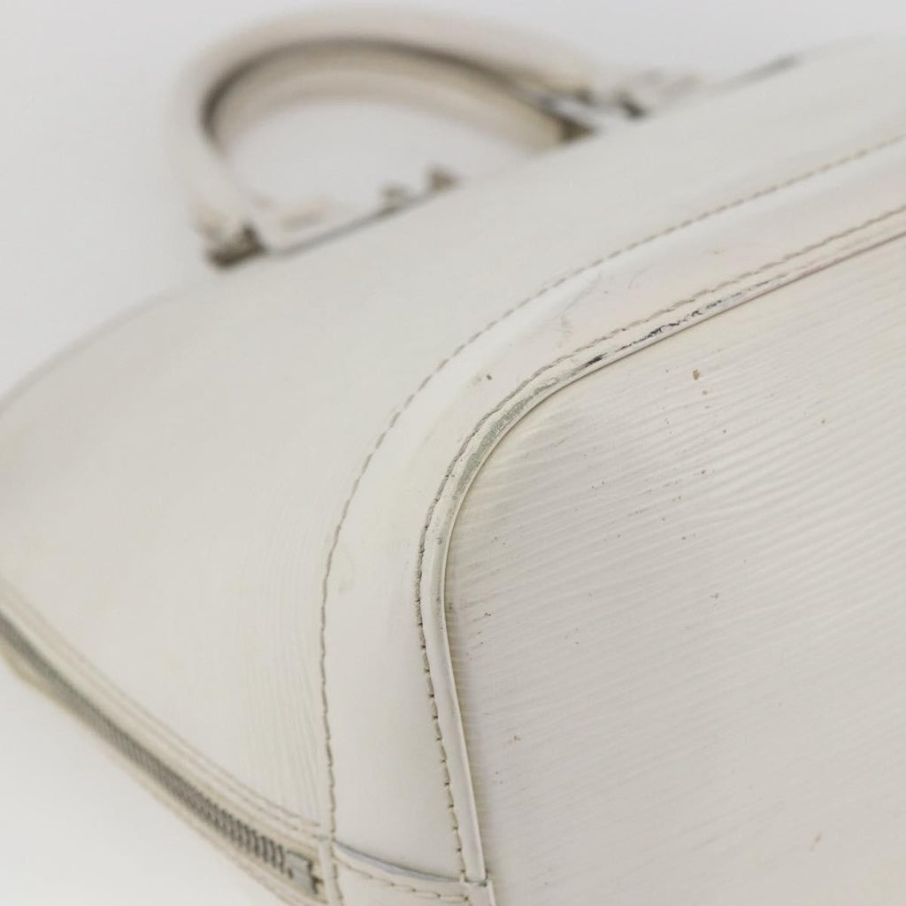 Louis Vuitton Alma Handbag Epi Leather White Leather Handbag