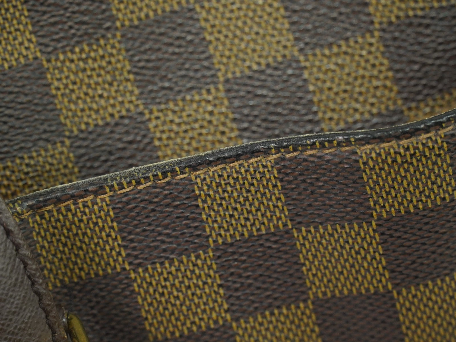 Louis Vuitton Belem Handbag Damier Brown Canvas Shoulder Bag