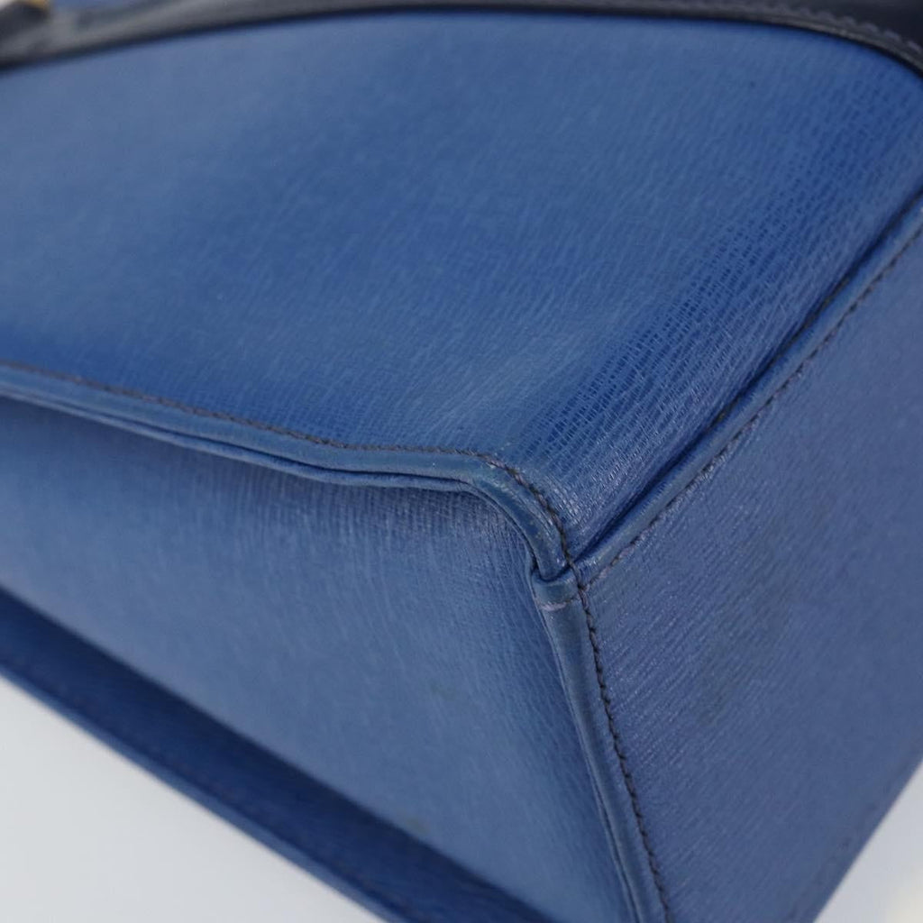 Burberry Vintage Handbag Leather Blue Leather Handbag