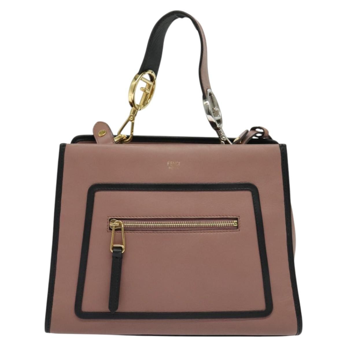 Fendi Runaway Bag Leather Pink Leather Bag