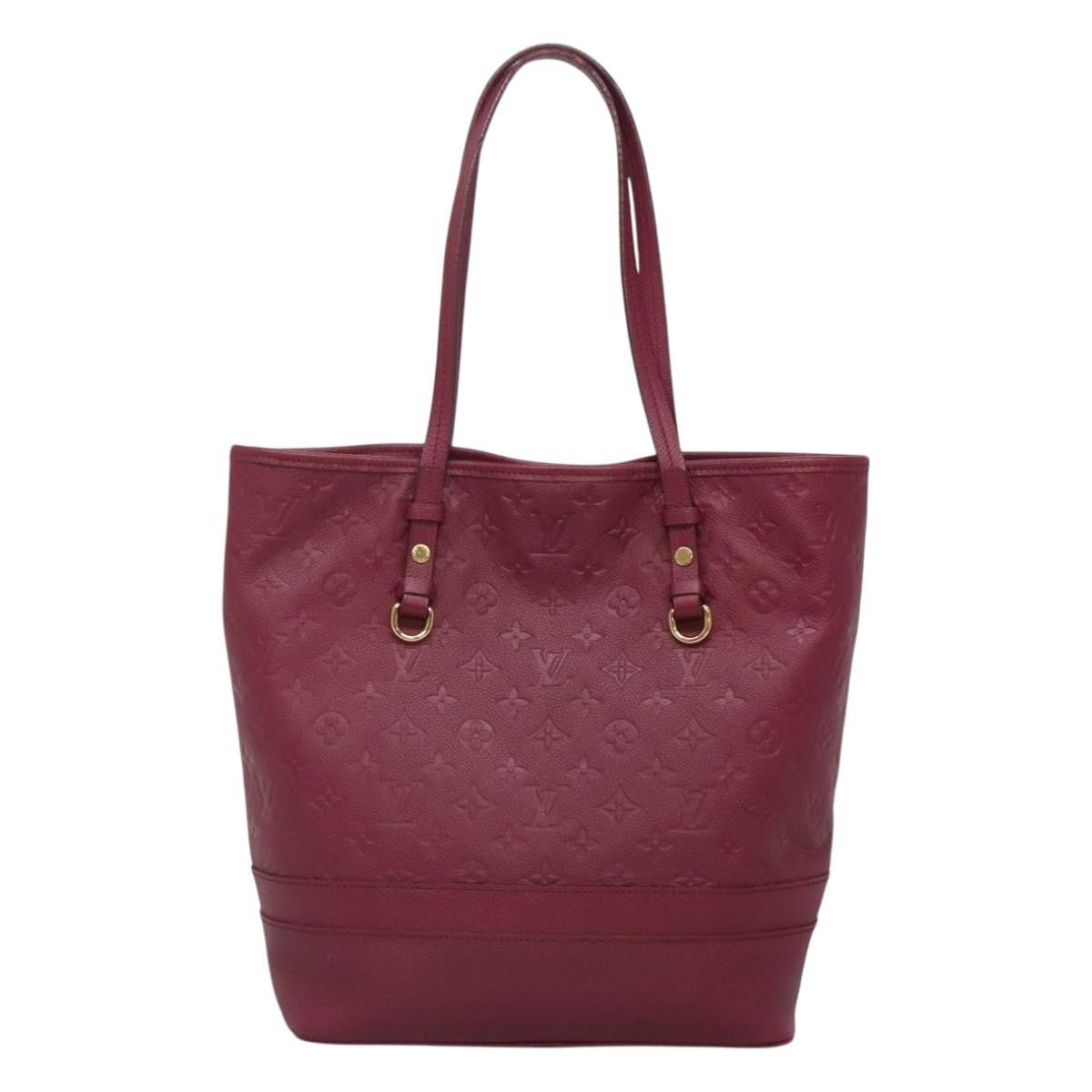 Louis Vuitton Citadine Handbag Monogram Empreinte Leather Purple Leather Tote Bag
