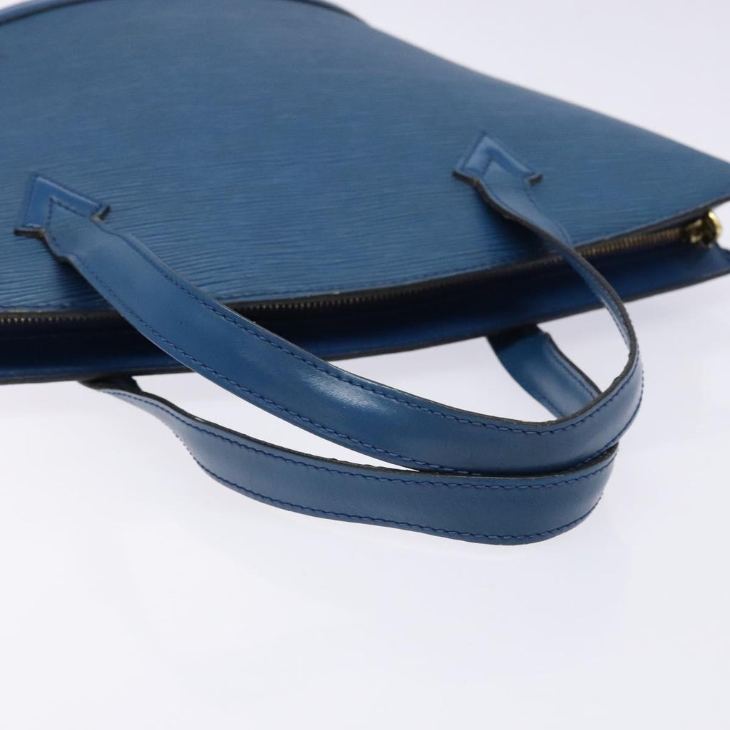 Louis Vuitton Saint Jacques Handbag Epi Leather Blue Leather Shoulder Bag