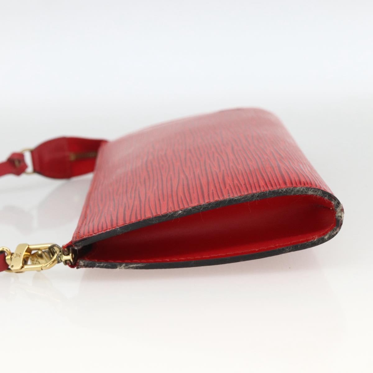Louis Vuitton Pochette Accessoires Epi Leather Red Leather Clutche & Pouche Bag