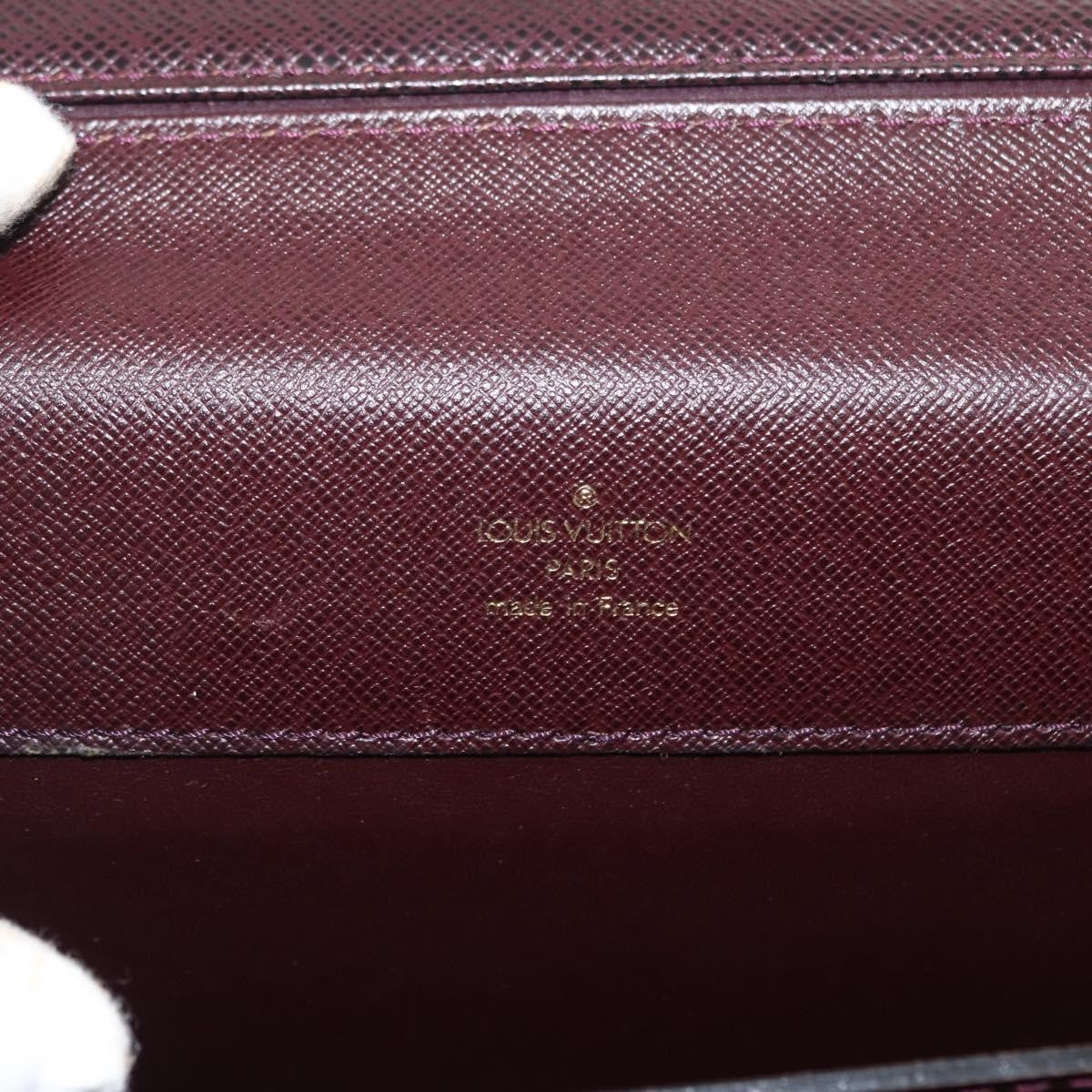 Louis Vuitton Pilot Briefcase Taiga Leather Brown Leather Briefcase Bag