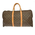 Louis Vuitton Keepall Bag Monogram Canvas Brown Canvas Travel Bag