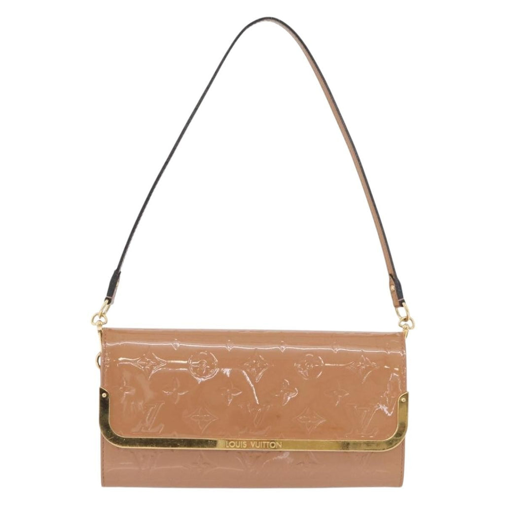 Louis Vuitton Rossmore Handbag Monogram Vernis Pink Patent_Leather Shoulder Bag