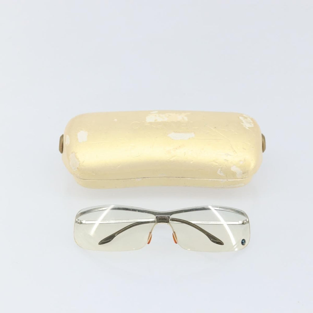 Chanel Logo Cc Sunglasses Metal Silver Metal Sunglasse Accessory