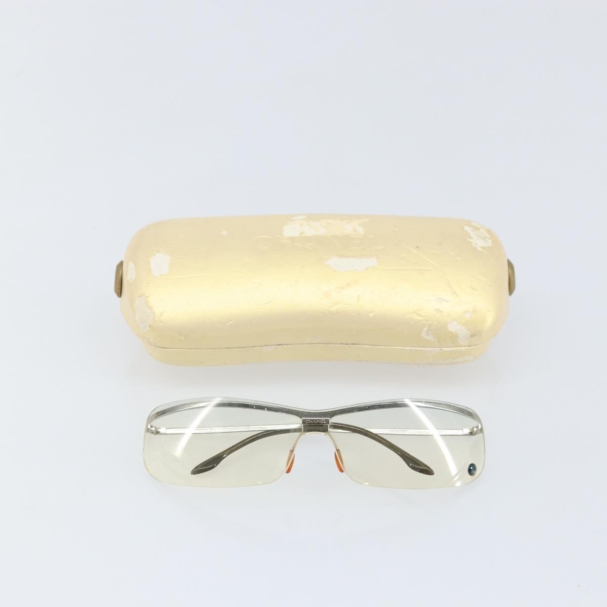 Chanel Logo Cc Sunglasses Metal Silver Metal Sunglasse Accessory