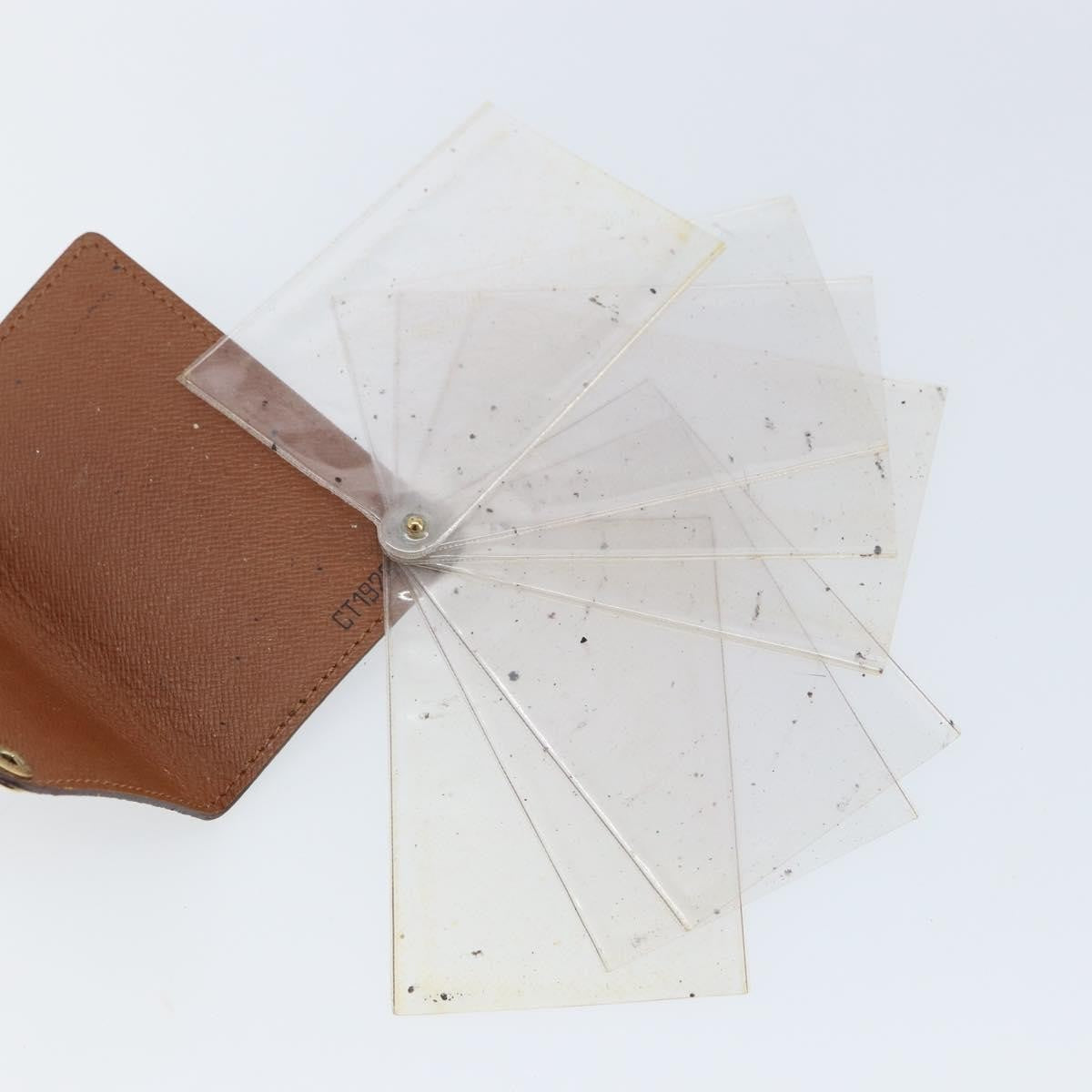 Louis Vuitton Porte Cartes Pression Card Case Monogram Canvas Brown Canvas Card Holders Accessory