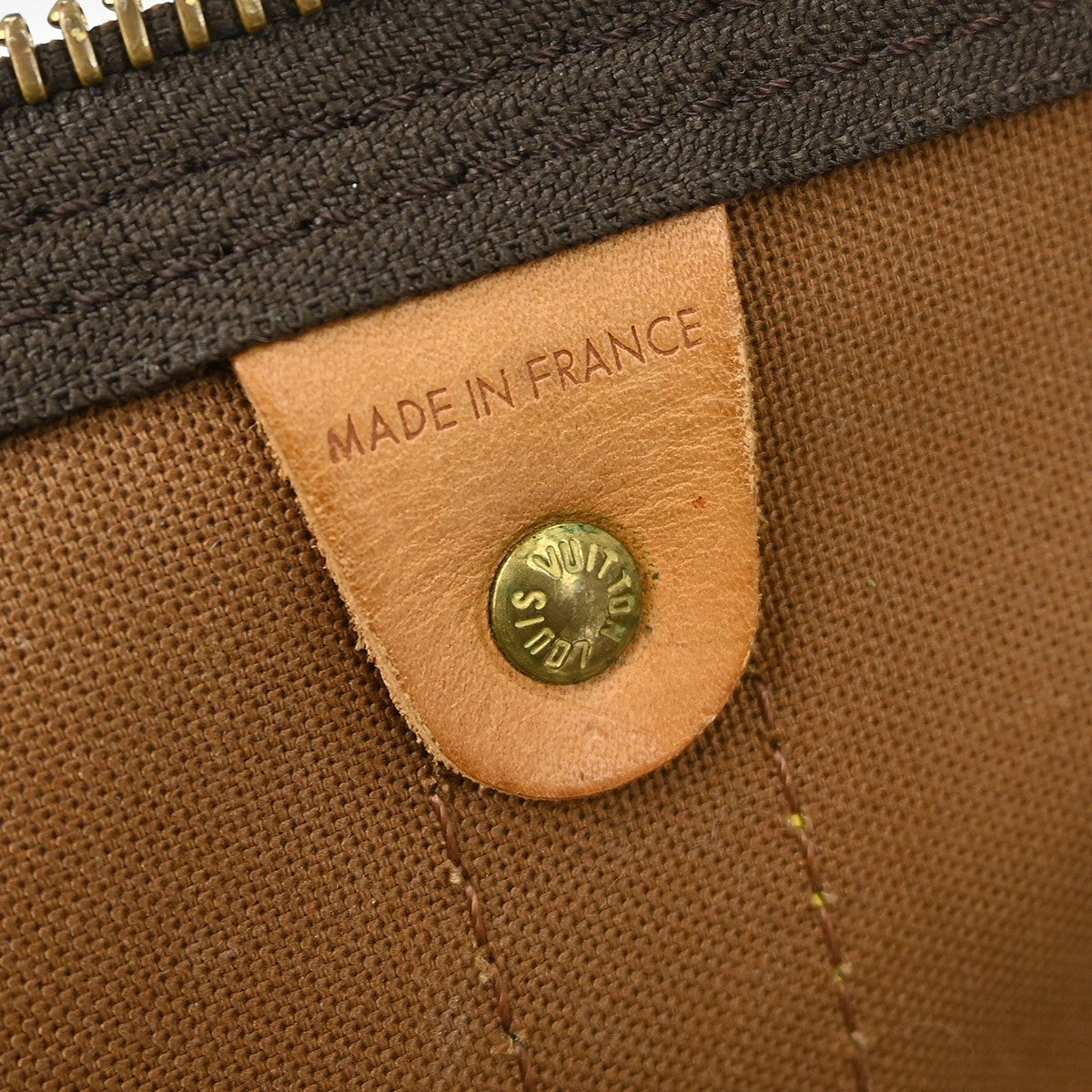 Louis Vuitton Keepall Bag Monogram Canvas Brown Canvas Travel Bag