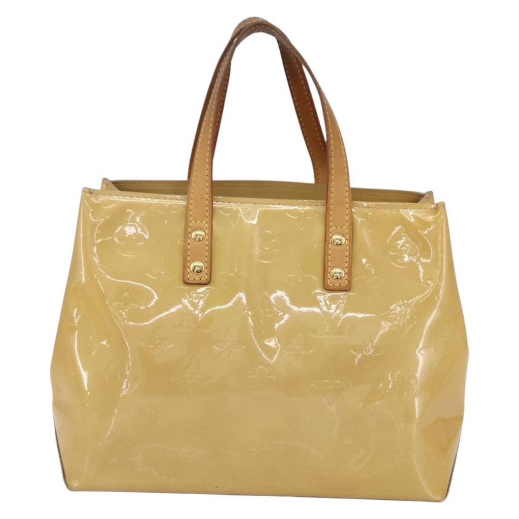 Louis Vuitton Reade Handbag Monogram Vernis Beige Patent_Leather Handbag