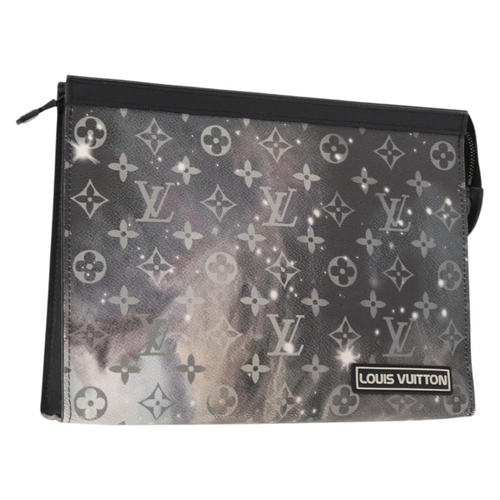 Louis Vuitton Pochette Voyage Monogram Eclipse Canvas Gray Canvas Clutche & Pouche Bag