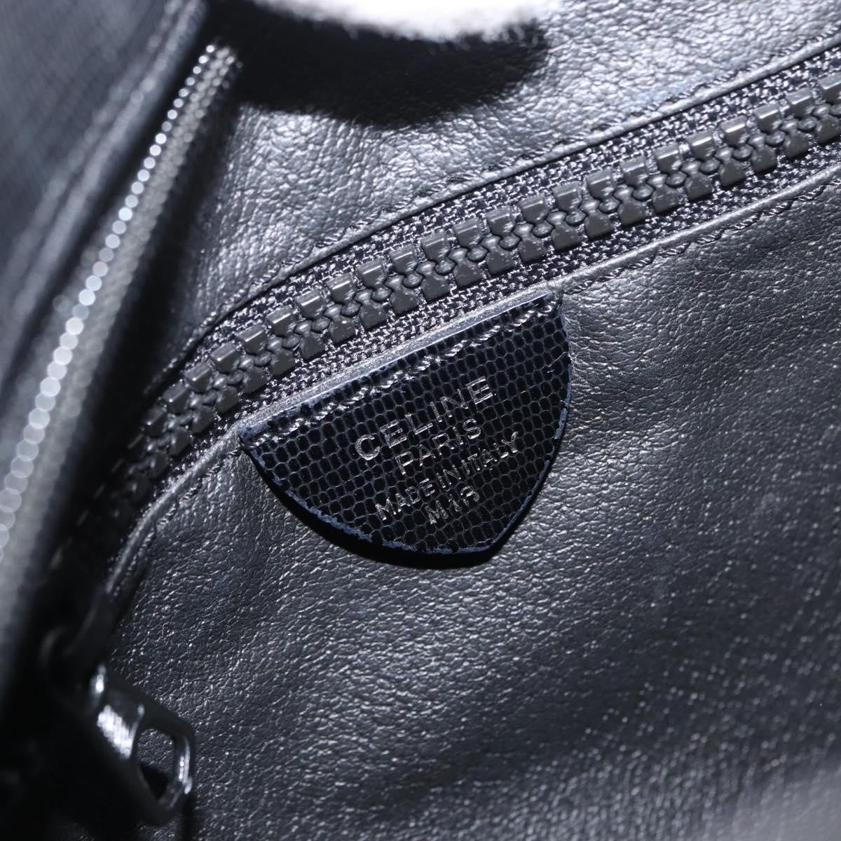 Celine Circle Logo Shoulder Bag Leather Black Leather Shoulder Bag Bag