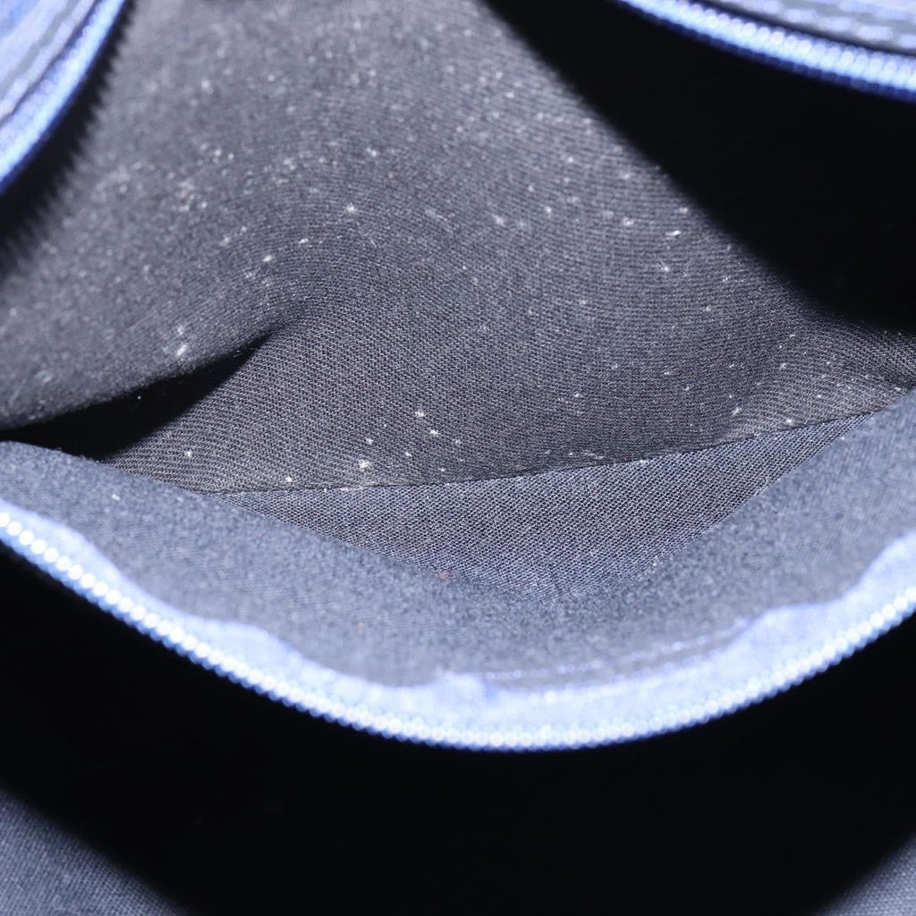 Christian Dior Lady Dior Boston Bag Canvas Navy Canvas Travel Bag Bag (Pre-Owned)