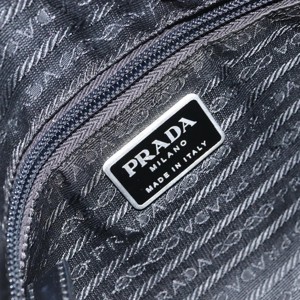 Prada Front Zip Messenger Bag Tessuto Black Nylon Shoulder Bag Bag