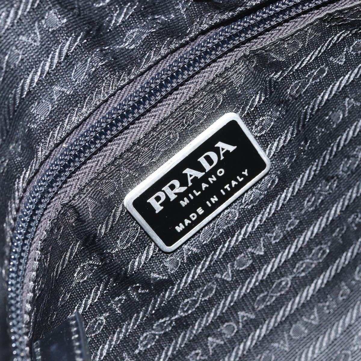 Prada Front Zip Messenger Bag Tessuto Black Nylon Shoulder Bag Bag