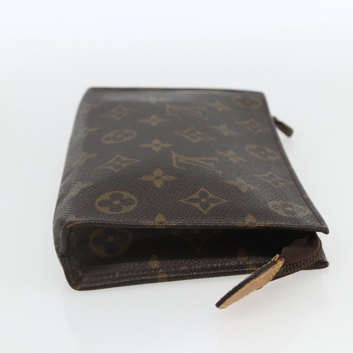 Louis Vuitton Toiletry Pouch Monogram Canvas Brown Canvas Clutche & Pouche Bag