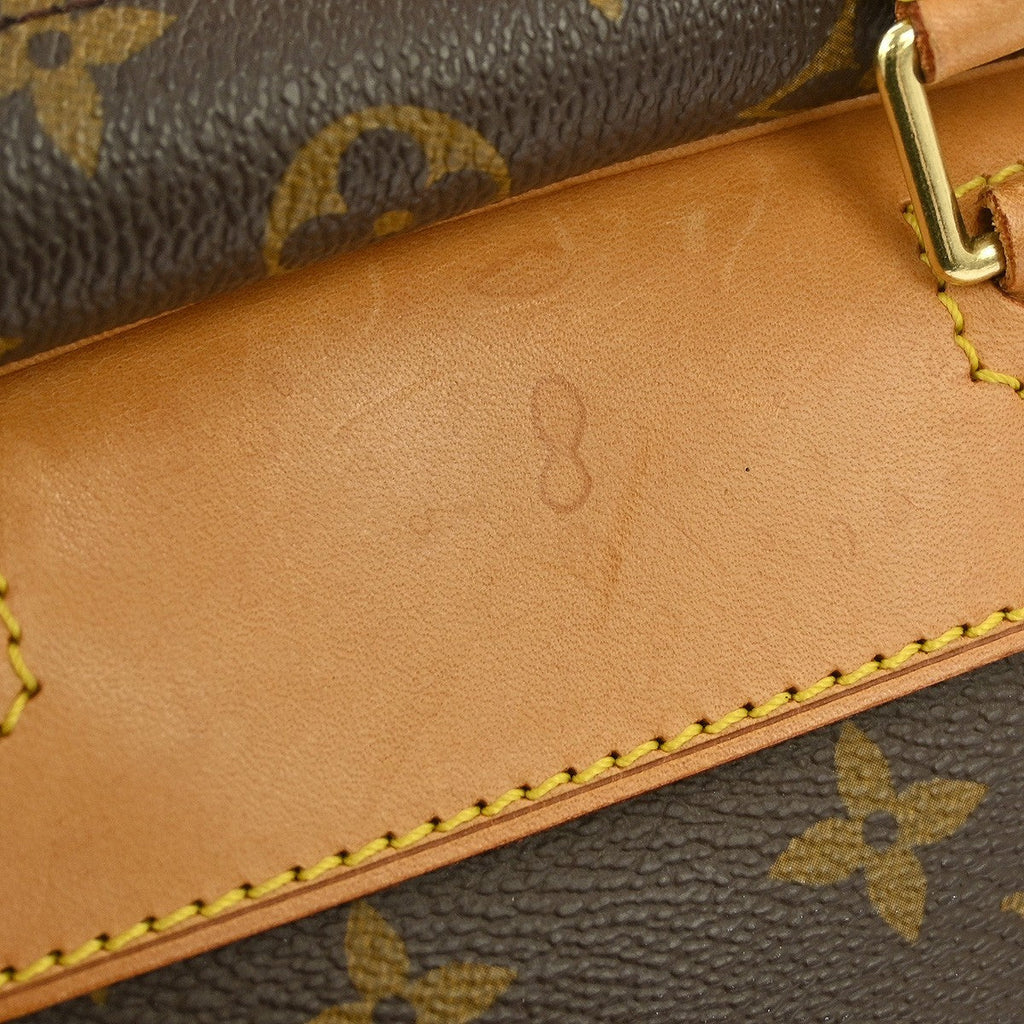 Louis Vuitton Deauville Handbag Monogram Canvas Brown Canvas Handbag