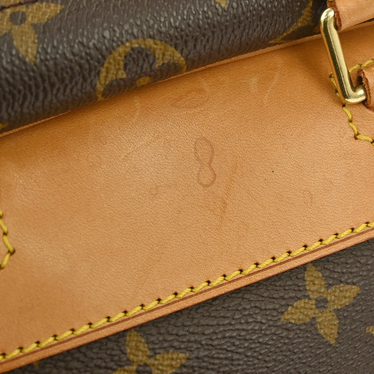 Louis Vuitton Deauville Handbag Monogram Canvas Brown Canvas Handbag