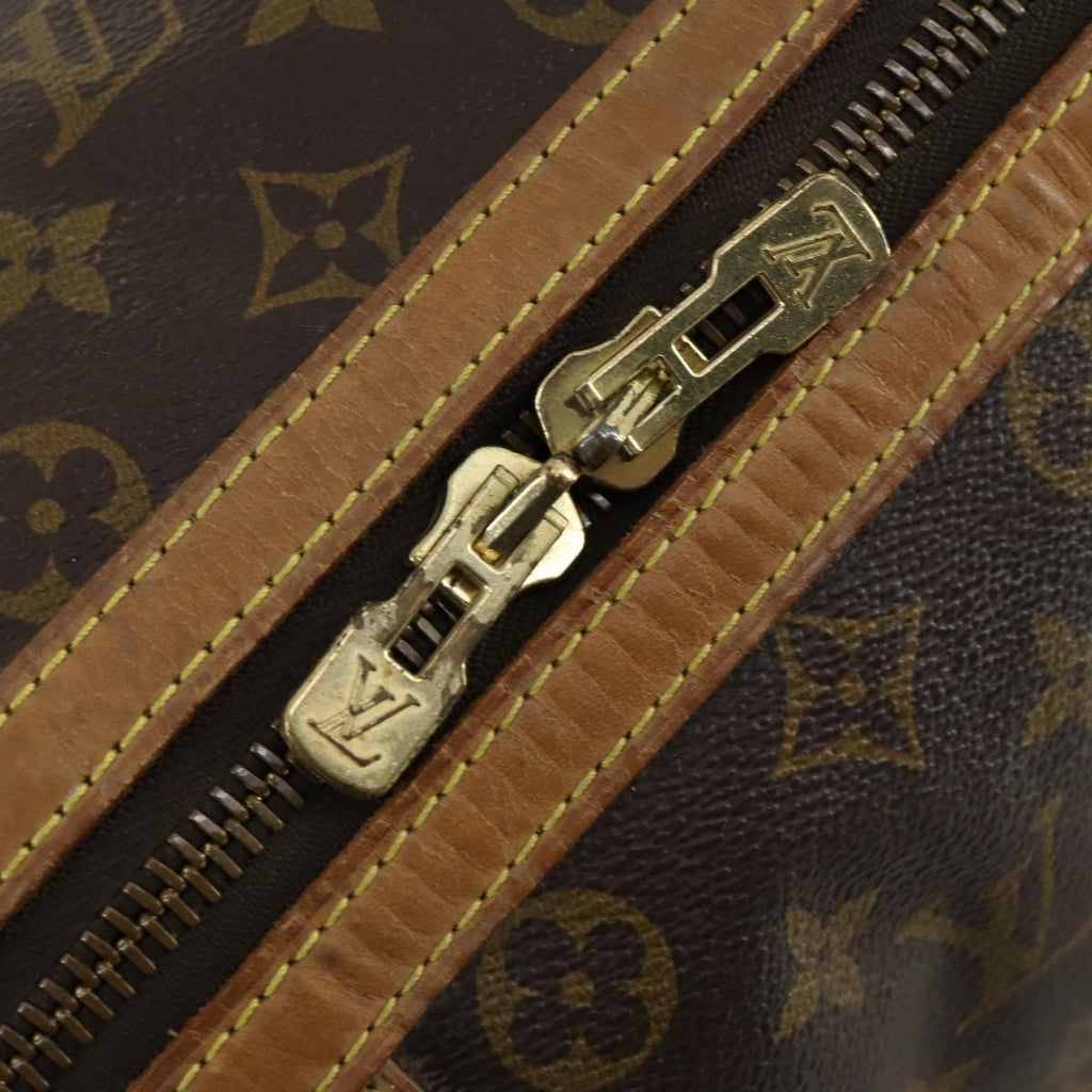 Louis Vuitton Sac Souple Handbag Monogram Canvas Brown Canvas Travel Bag