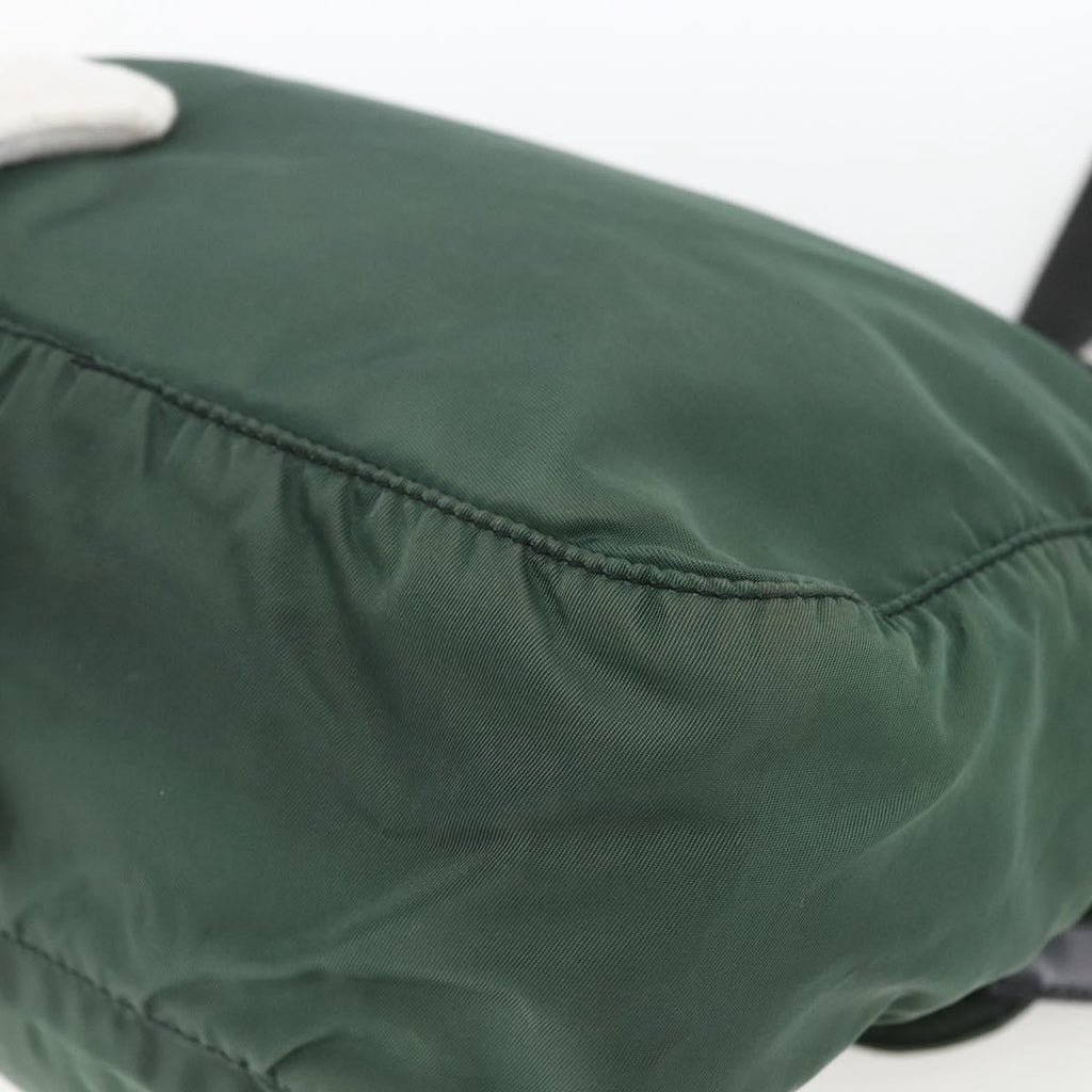 Prada Buckle Messenger Bag Tessuto Green Nylon Shoulder Bag Bag