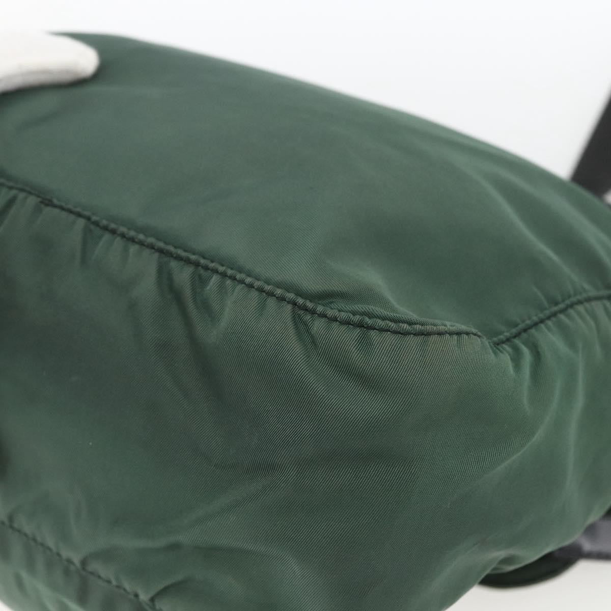 Prada Buckle Messenger Bag Tessuto Green Nylon Shoulder Bag Bag