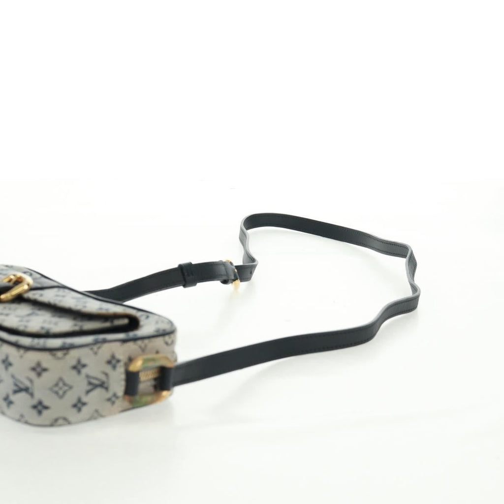 Louis Vuitton Juliette Crossbody Bag Mini Lin Blue Canvas Shoulder Bag