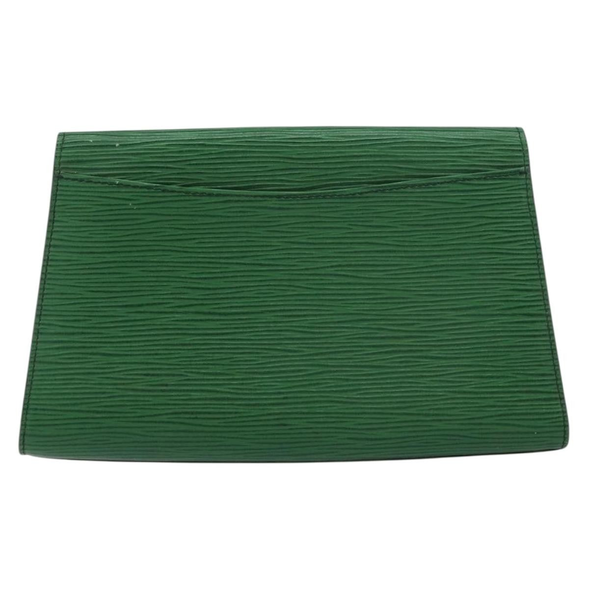 Louis Vuitton Art Deco Clutch Epi Leather Green Leather Clutche & Pouche Bag