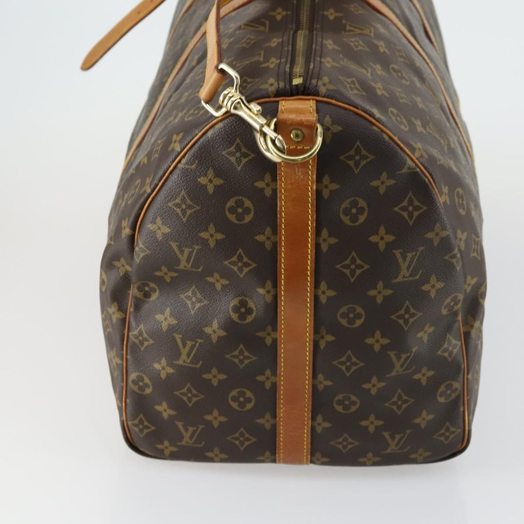 Louis Vuitton Keepall Bandouliere Bag Monogram Canvas Brown Canvas Travel Bag